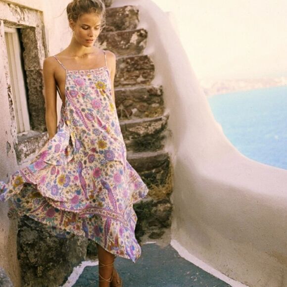 SPELL Lovebird strappy maxi dress XS (fits small also) - Picture 1 of 2